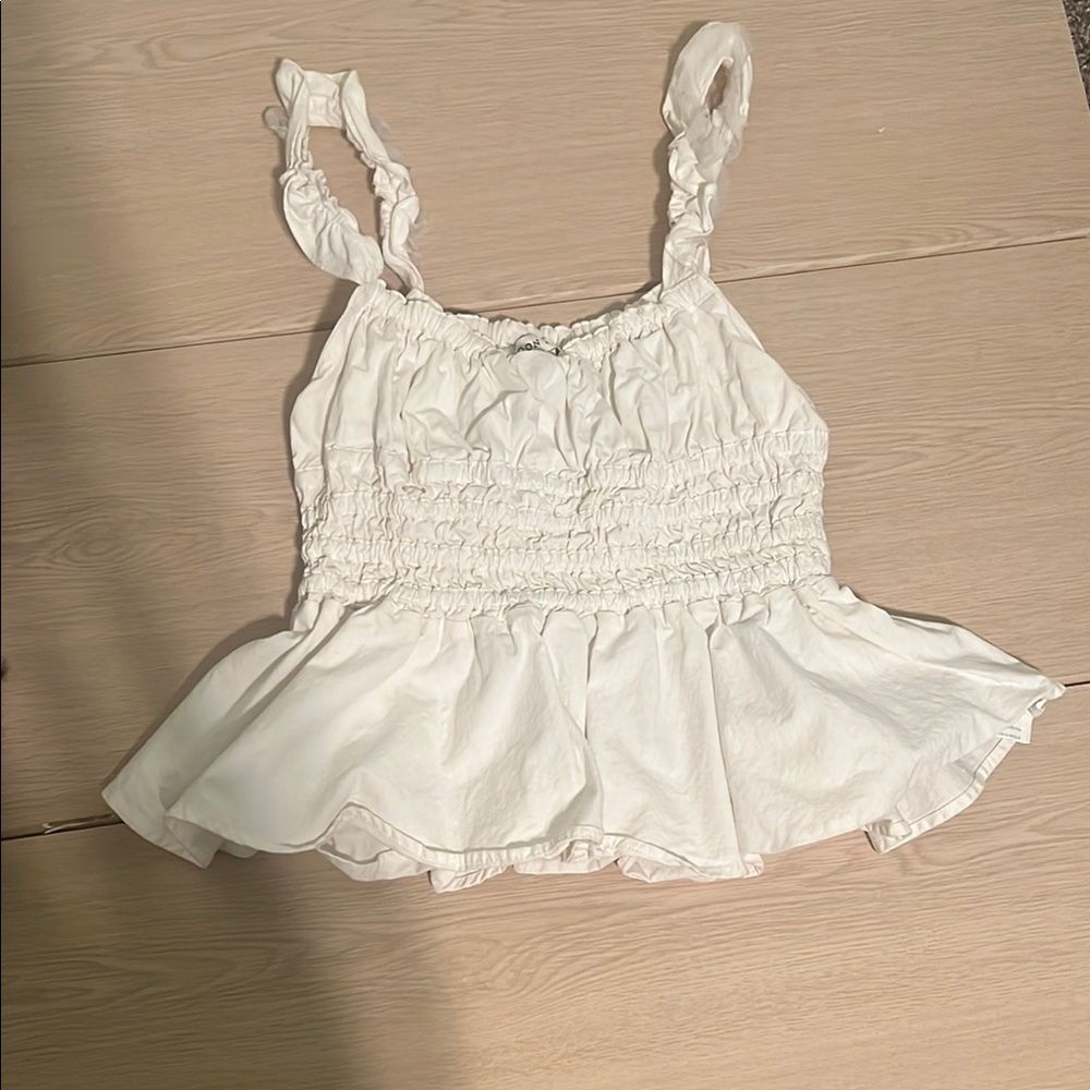 Moon ruffle river top size small